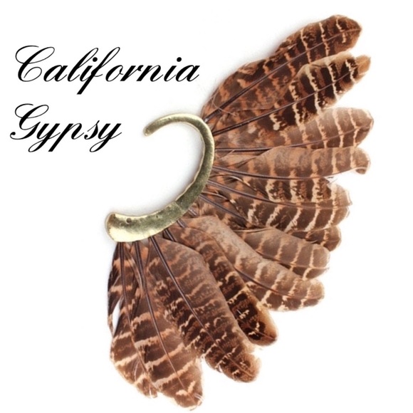 Hippie festival  gypsy feather ear piece - Picture 4 of 8